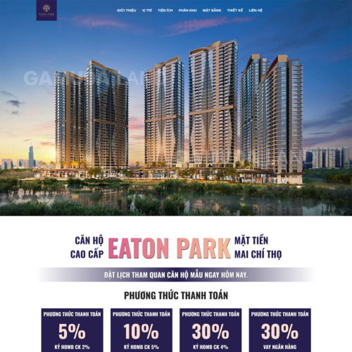 thiet ke website bat dong san eaton park